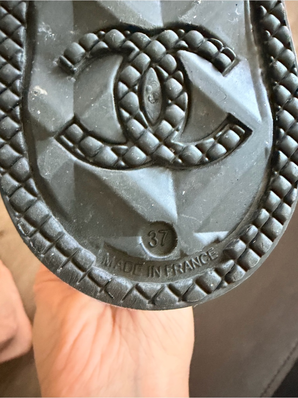 Chanel Knee Boot with Burgundy Interior - Picture 7 of 7
